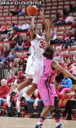 Jori Davis led the Hoosiers with 27 points.