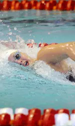 Nikki White is one of five Hoosiers who will swim in tonight's championship final of the 200 freestyle.