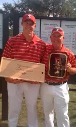 Brant Peaper and Head Coach Mike Mayer