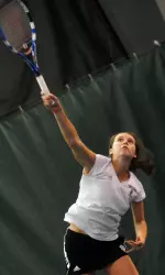 Evgeniya Vertesheva went to a third set at No. 2 singles before falling just short.
