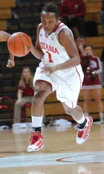 Junior Alisha Goodwin scored 12 points off the bench for Indiana.