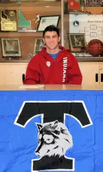Goalkeeper Michael Soderlund signed his National Letter of Intent to play soccer at Indiana this fall.