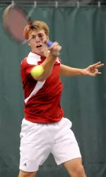 Freshman Dimitrije Tasic took second place in the top flight at the Indiana Invitational.