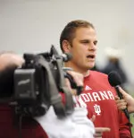 Brett Diersen is in his first season as IU's defensive ends coach and recruiting coordinator.