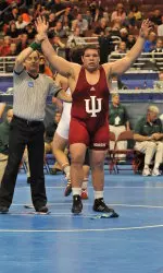 Ricky Alcala closed out a hard-working weekend at the NCAA Wrestling Championships with a fifth-place finish in the heavyweight division.