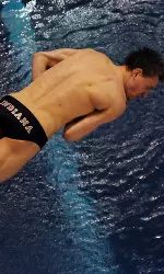 Senior David Piercy will dive in his final collegiate event this afternoon with the 3-meter springboard prelims.