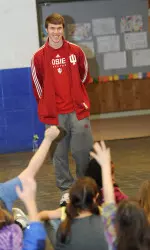Jordan Hulls at Childs Elementary School in Bloomington.