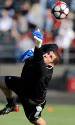 Goalkeeper Luis Soffner had five saves in 90 minutes of action for the Hoosiers vs. Louisivlle Saturday.