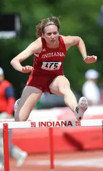 Indiana's Laura Morris got off to a quick start in the heptathlon on day one of the Polytan Invitational.
