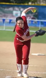 Morgan Melloh increased her season-record strikeout total to 418