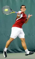 Santiago Gruter scored the fourth and clinching point in Indiana's 7-0 victory.