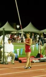Pole vaulter Vera Neuenswander cleared 4.25m (13-11.25) for the win.