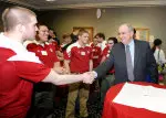 The Hoosiers were honored at a special banquet put on by IU President Michael A. McRobbie and First Lady Laurie Burns McRobbie on Friday, April 29.