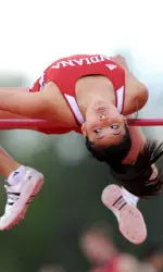 Emma Kimoto moved into fourth in the IU records and fourth in the Big Ten on the season.