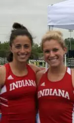 Vera Neuenswander and Kelsie Ahbe finished fourth and sixth respectively, earning All-America honors in the pole vault.