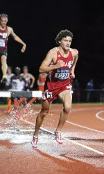 Advancing to the steeplechase finals, Andy Weatherford completed the perfect start for the Hoosiers.