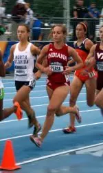 Sarah Pease kept IU perfect, qualifying for the finals in the 3,000m steeplechase.