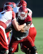 The Hoosiers put on full pads for the first time on Friday.
