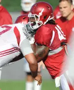 The Hoosiers held their second two-a-day on Monday.