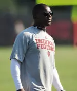 Deland McCullough is in his first season as Hoosiers running backs coach.