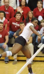 Junior Ivie Obeime helped the Crimson team to victory on Saturday.