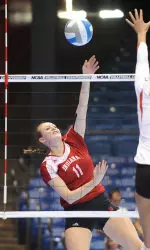 The Hoosiers closed out the match with an 18-6 run fueled by Kelci Marschall.