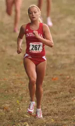 Redshirt freshman Molly Winters crossed the line in first place at the Indiana Open.