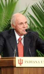 Mr. D. Ames Shuel spoke at Friday's naming ceremony.