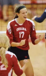 Morgan Leach provided key play down the stretch in IU's 3-2 win.