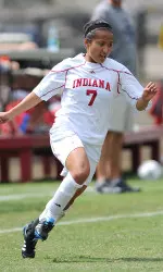 Lisa Nouanesengsy has four goals this season for the Hoosiers.