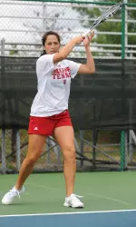 Freshman Carolyn Chupa picked up her first career wins in singles and doubles on Friday.