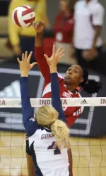 Ivie Obeime led the Hoosiers with 15 kills.