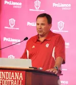 Indiana head football coach Kevin Wilson met with the assembled media at his weekly Tuesday afternoon press conference.