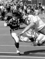 Running back Vaughn Dunbar was named the 1991 Copper Bowl Offensive MVP.