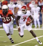 Edward Wright-Baker threw for 272 yards and one touchdown in his first career start.