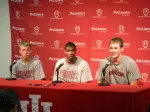 From left: Austin Etherington, Remy Abell, Cody Zeller