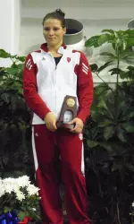 Senior Allysa Vavra earned a spot on the USA Swimming National Team in the 400 individual medley.