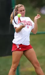 Freshman Katie Klyczek was 3-0 in singles play on the weekend.