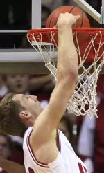 Indiana's Cody Zeller dunks the ball.