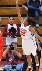 Jasmine McGhee led Indiana with 16 points at Northwestern.