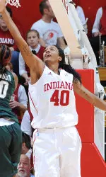 Freshman Quaneisha McCurty.