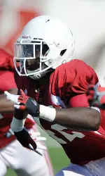 Sophomore middle linebacker David Cooper shares the team lead with 36 tackles.