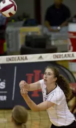 Jordan Haverly led IU with 17 kills.