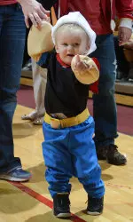 Kids came to Assembly Hall dressed in their Halloween costumes