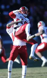 Mitch Ewald kicked the game-winning 26-yard field goal to bring the Old Oaken Bucket back to Bloomington.