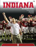 Saturday's game program cover features Coach Wilson and the Hoosiers.