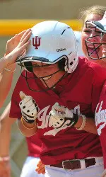 Samantha Berenter hit her first home run of the year on Friday against Long Beach State