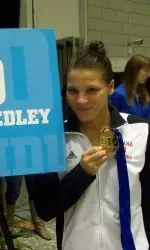 Allysa Vavra's performance earned her Swimmer of the Championships honors.