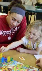 Samantha Thrower at the Boys and Girls Club of Ellettsville