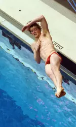 Conor Murphy earned a silver medal with a second-place finish in the platform diving competition on Saturday.